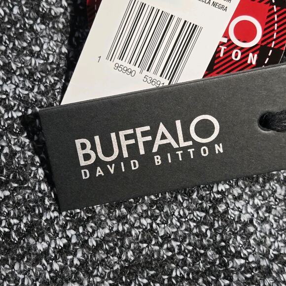 Buffalo David Bitton Sweater Jacket Mens LARGE Knit Gray Fleece Lined GORPCORE - Picture 7 of 9